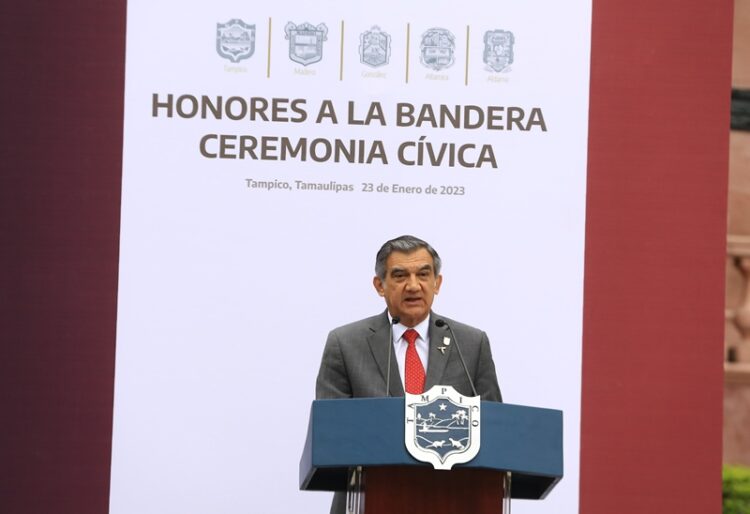 Preside gobernador ceremonia cívica y Mesa de Seguridad en Tampico