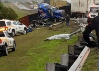3 accidentes simultáneos en la Tampico-Mante. Zona rural de Altamira