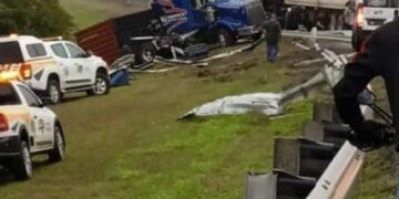 3 accidentes simultáneos en la Tampico-Mante. Zona rural de Altamira