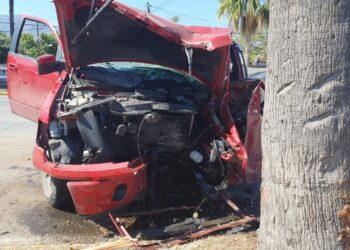 Dos lesionados deja fuerte choque