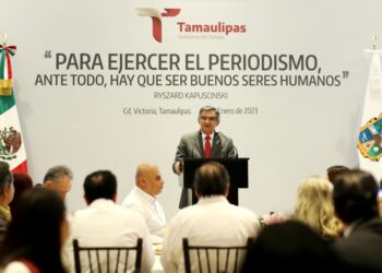 El gobernador Américo Villarreal se pronunció a favor del periodismo, crítico, libre, objetivo con perspectiva humanista.