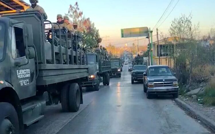 Arriban 600 militares a la frontera norte de Tamaulipas