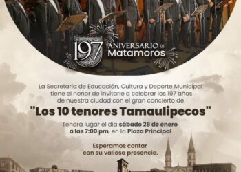 Conmemorarán 197 Aniversario de Matamoros con ceremonia y Tenores