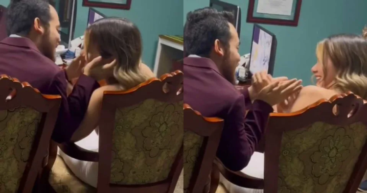 “Ahí está mi papá”: recién casada se niega a besar a su esposo en plena boda… porque le da pena