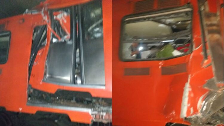 Choque en Línea 3 del Metro en CDMX; 16 heridos, 4 prensados y un muerto