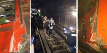 Se registra un fuerte choque entre dos trenes en la Línea 3 del Metro entre La Raza y Potrero: hay un muerto