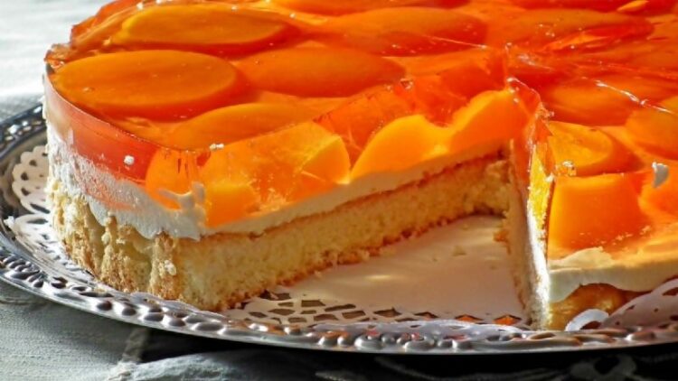 Postre de durazno, fácil de preparar con tan solo seis ingredientes y sin horno