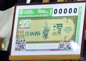Lotería Nacional conmemora 80 aniversario del IMSS con Sorteo Superior No. 2750