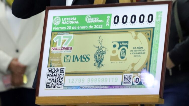 Lotería Nacional conmemora 80 aniversario del IMSS con Sorteo Superior No. 2750