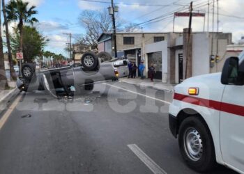 Vuelco en Matamoros deja tres lesionados