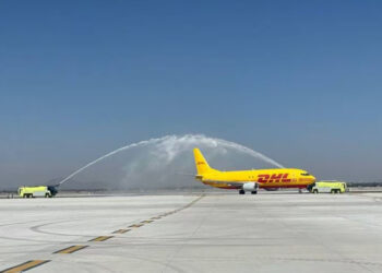 Aterriza primer vuelo de carga en el AIFA