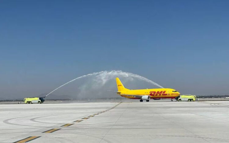 Aterriza primer vuelo de carga en el AIFA