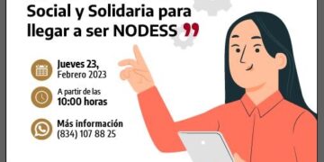 Organizan SDET e INAES curso de la Economía Social y Solidaria para llegar a ser NODESS