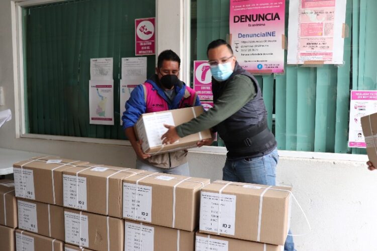 Llegan a Tamaulipas 17 toneladas de material para elecciones extraordinarias del 19 de febrero