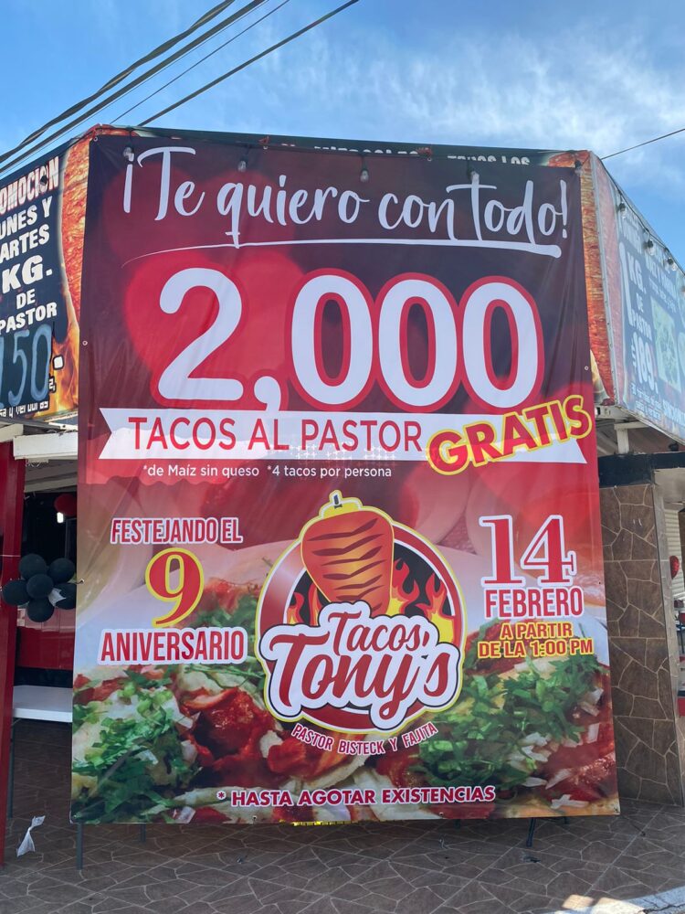 Regalan tacos a solteros