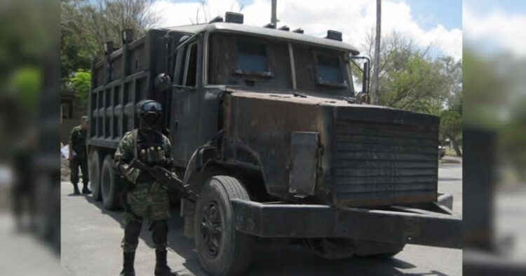 Fiscalia de Tamaulipas destruye 11 vehiculos blindados