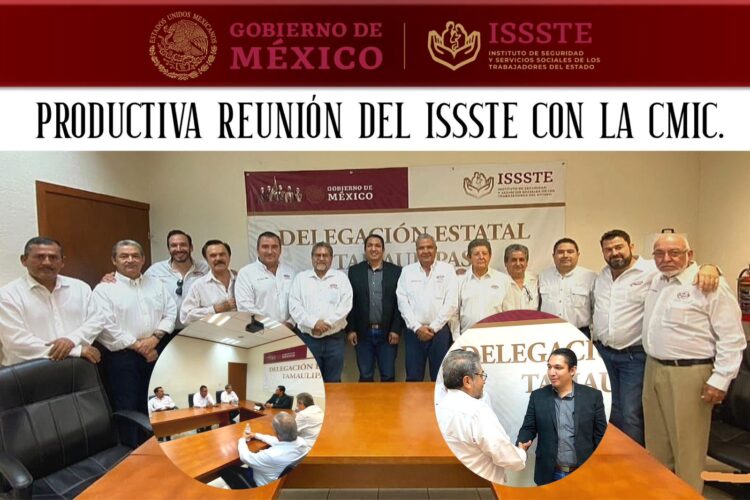 Se reúnen el ISSSTE y la CMIC Victoria
