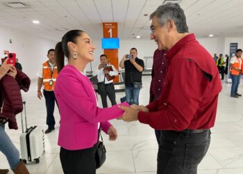 Arropan a Clauda Sheinbaum en Tamaulipas