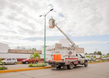 Mantenimiento de Alumbrado Público se intensifica en Ciudad Madero