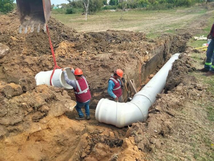 Avanzan obras de infraestructura para abastecimiento de agua potable en el sector sur de Altamira