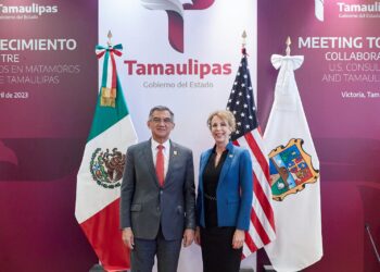 Acuerdan Gobernador y Cónsul de Matamoros agenda para atender problemas fronterizos