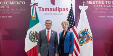 Acuerdan Gobernador y Cónsul de Matamoros agenda para atender problemas fronterizos