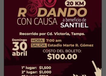 Atenta invitación Rodando con causa a beneficio de SANTIEL