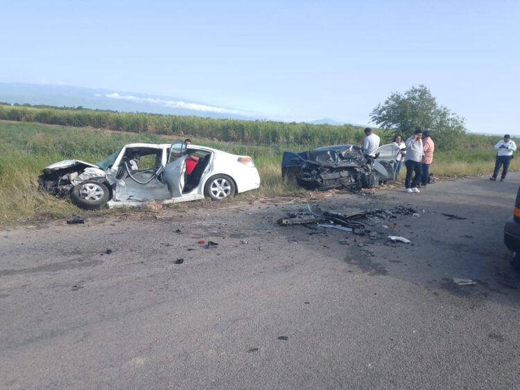 Mujeres y niños heridos  en un encontronazo
