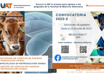Anuncia la UAT el proceso para ingresar a los posgrados de la Facultad de Medicina Veterinaria