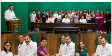 Entrega el rector becas a estudiantes hijos de docentes de la UAT
