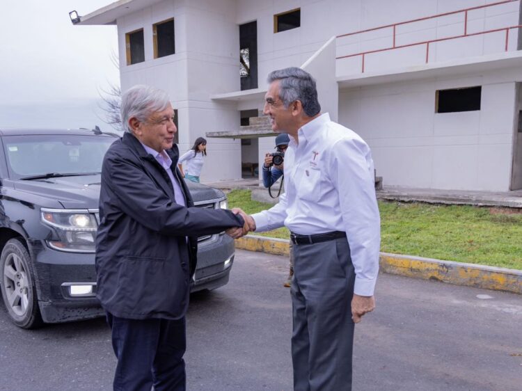 El presidente Andrés Lopéz Obrador Supervisa presidente aduanas en Tamaulipas
