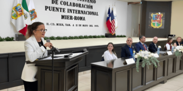 Asiste Secretaria de Economía a Firma de Convenio oara Nuevo Puente Internacional Mier-Roma