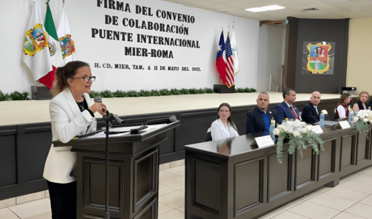 Asiste Secretaria de Economía a Firma de Convenio oara Nuevo Puente Internacional Mier-Roma