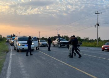 Fuerzas de seguridad liberan bloqueos en Matamoros