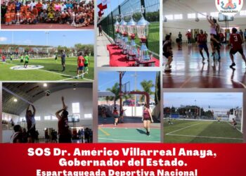 SOS Dr. Américo Villarreal Anaya, Gobernador del Estado. Espartaqueada  Deportiva Nacional. Edición Vigésima Primera (XXI)