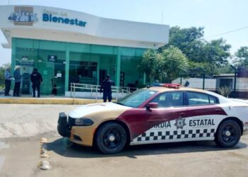 Vigila Guardia Estatal pago de Pensiones del Banco Bienestar