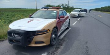 Guardia Estatal atiende choque en Carretera Reynosa-San Fernando