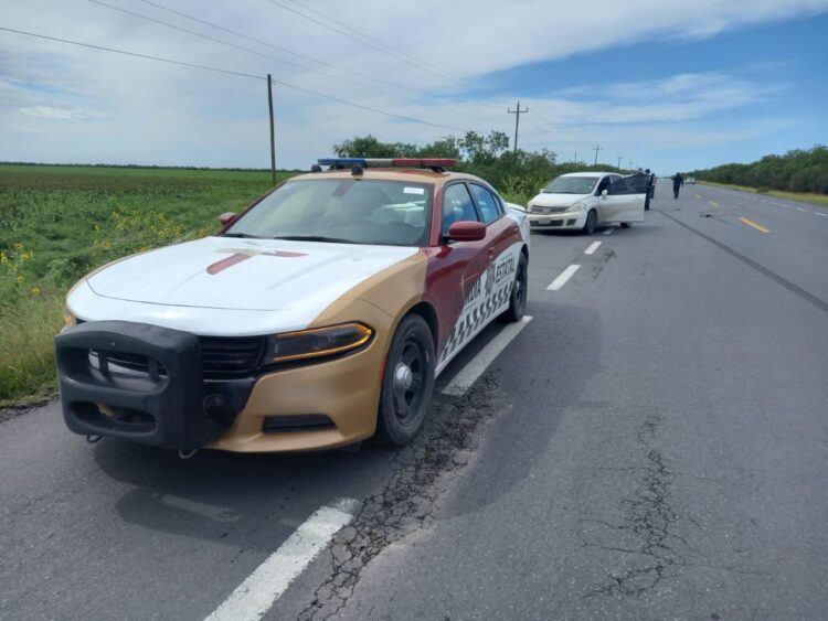 Guardia Estatal atiende choque en Carretera Reynosa-San Fernando