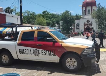 Guardia Estatal con vigilancia permanente en El Chorrito