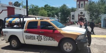 Guardia Estatal con vigilancia permanente en El Chorrito