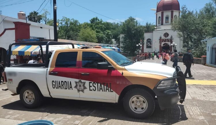 Guardia Estatal con vigilancia permanente en El Chorrito