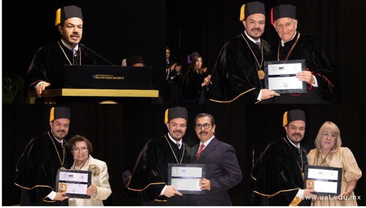 Preside rector de la UAT homenaje al personal académico
