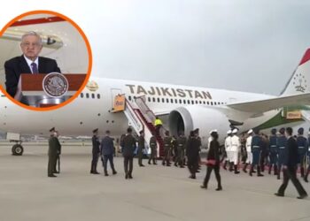 Presidente de Tayikistán ya estrenó el avión que le vendió AMLO