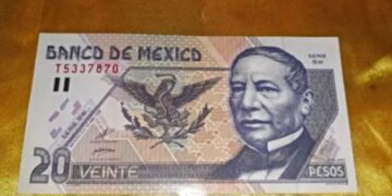 Cobra hasta 150 mil pesos por este viejo billete de 20 pesos que repite estos dos números