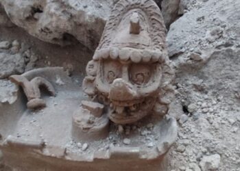 Descuben al dios de los rayos y el poder en las excavaciones del Tren Maya