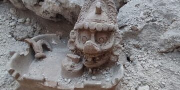 Descuben al dios de los rayos y el poder en las excavaciones del Tren Maya