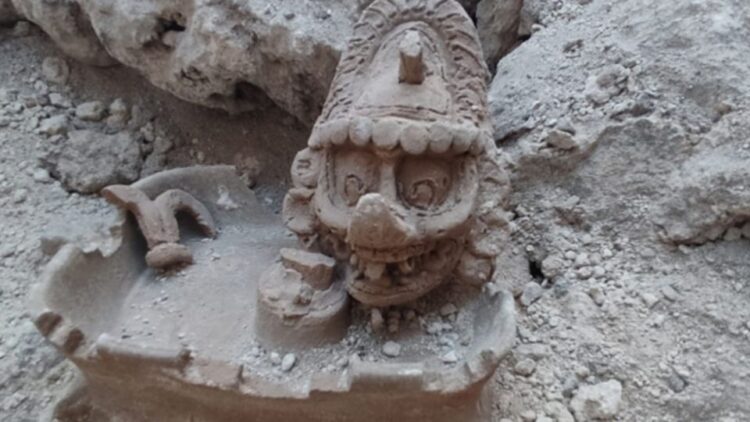 Descuben al dios de los rayos y el poder en las excavaciones del Tren Maya