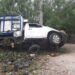 Guardia Estatal atiende volcadura de vehículo cargado de plantas