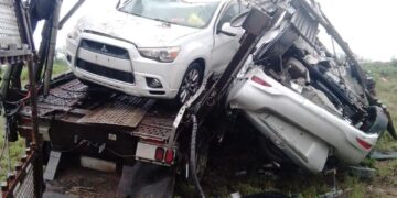 Vuelca nodriza en carretera a Matamoros