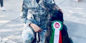 Tras ardua labor se jubilan 34 oficiales caninos de la Guardia Nacional